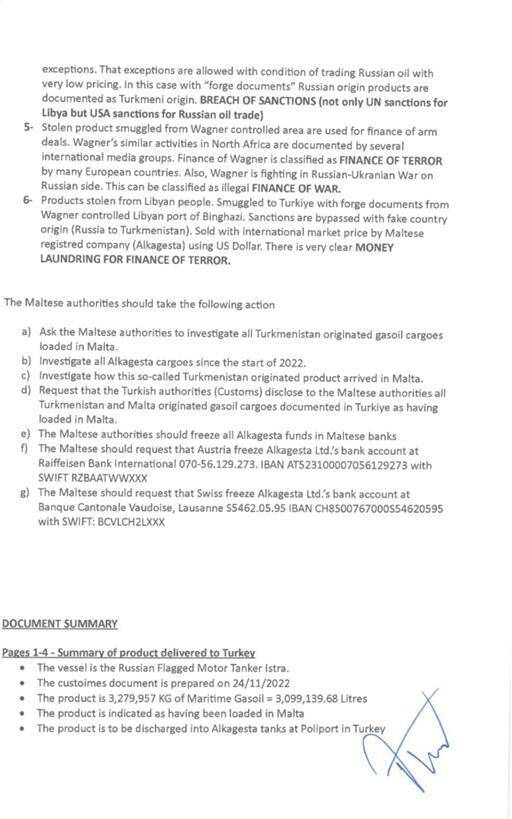 Maltese Alkagesta with Azerbaijani beneficiaries bypasses EU sanctions by trading smuggled Libyan oil