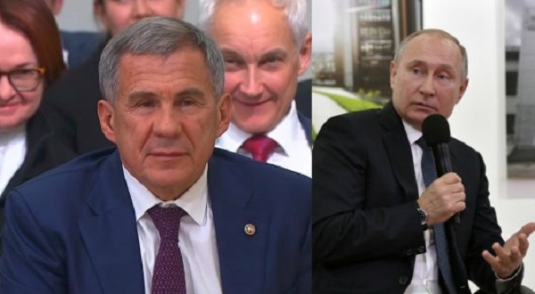 Путин сделал замечание президенту Татарстана: "Не отвлекайся, че ты"