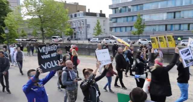 В Гааге 50 человек задержали на акции протеста против карантина