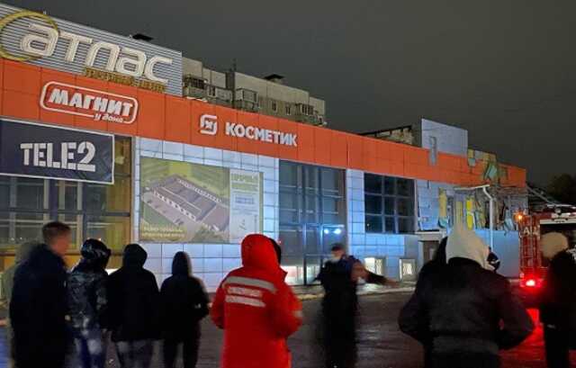 Под Воронежем в торговом центре ночью прогремел взрыв