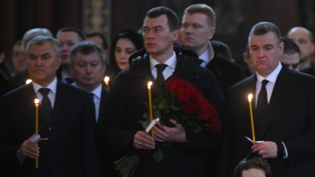 Володин приехал на отпевание Жириновского