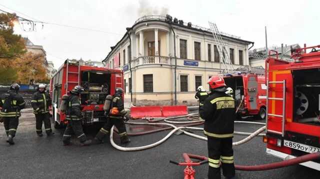 В Пушкинском музее в Москве начался пожар
