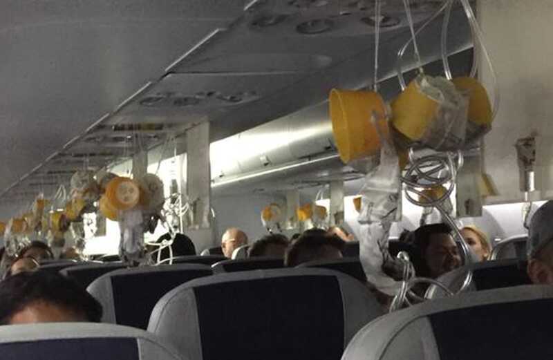 На борту «Аэрофлота», совершавшем рейс из Сочи в Красноярск, произошла разгерметизация салона