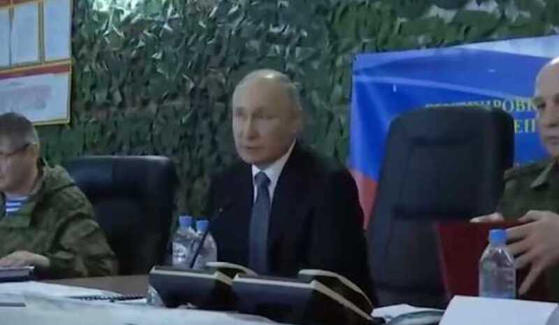 Появились кадры с Путиным на Херсонском направлении