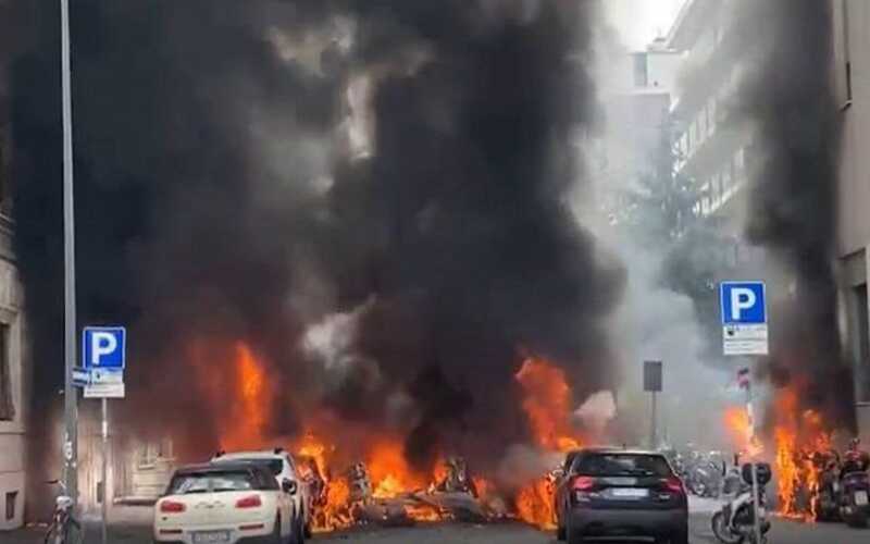 Сильный взрыв произошёл в центре Милана