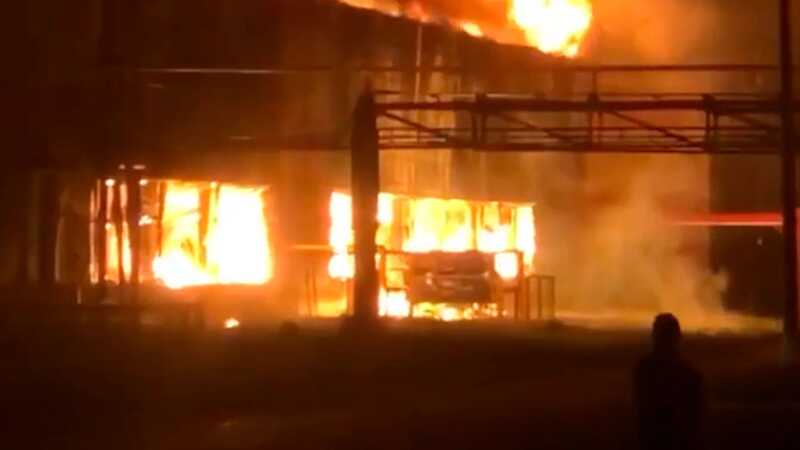 В Тольятти загорелся покрасочный цех