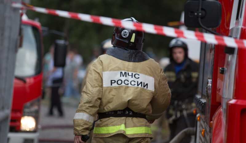 В центре Москвы пожар в парке Зарядье