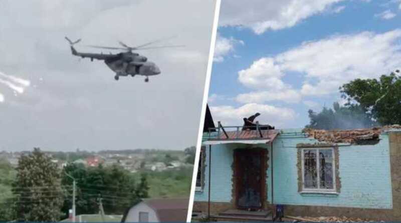 Диверсанты использовали вертолет для атаки на Новую Таволжанку