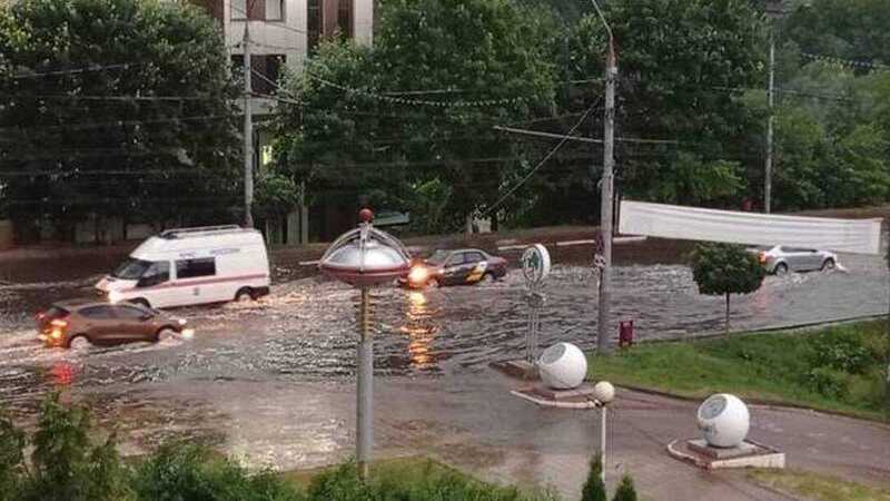 Российский город ушел под воду после сильного ливня
