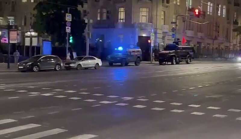 Опубликовано видео обстановки у штаба ЮВО в Ростове на фоне заявлений Пригожина