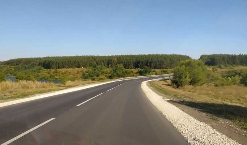 Опубликованы кадры дороги в Липецкой области