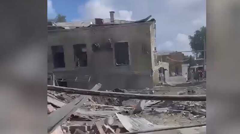Момент взрыва в Таганроге попал на видео