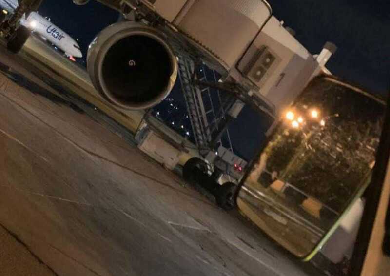 Airbus A330 столкнулся с телетрапом в аэропорту Сочи