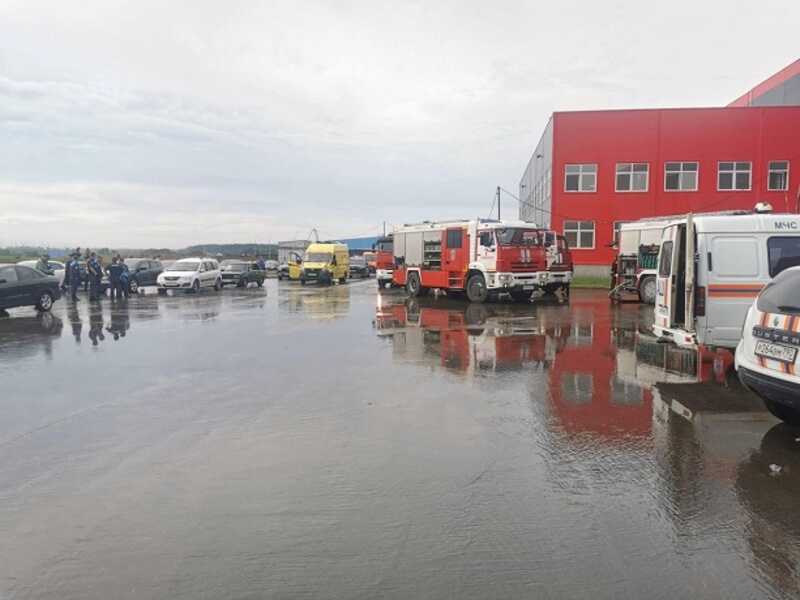 В Подольске сильный Пожар на складе Озон
