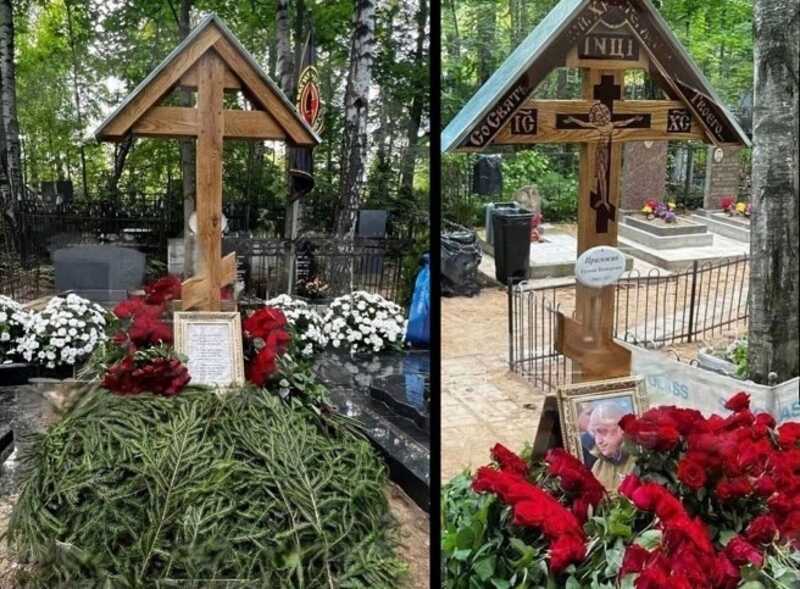 Появилось фото надгробной надписи на могиле Пригожина
