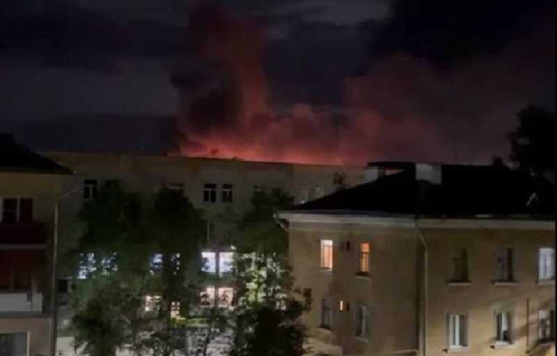 Появилось видео отражения атаки беспилотников на псковский аэропорт