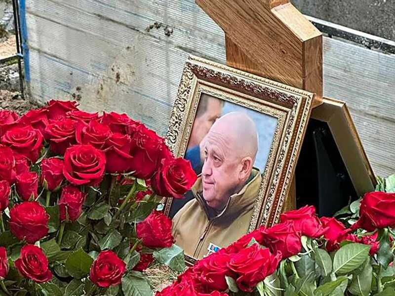 Опубликованы кадры могилы Пригожина