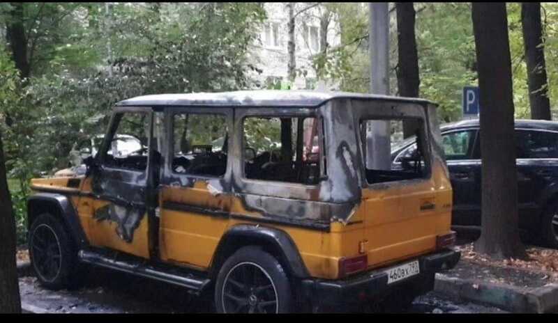 Мужчина на востоке Москвы пытался угнать Gelandewagen и случайно его сжег