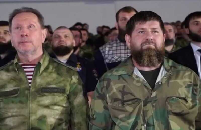 Еле говорит: появилась запись «встречи» Кадырова и главы Росгвардии Золотова