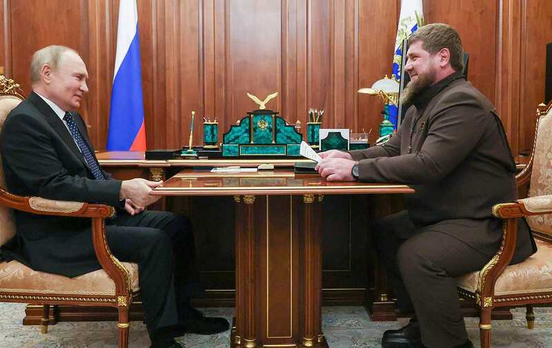 Появилось видео встречи Путина с Кадыровым