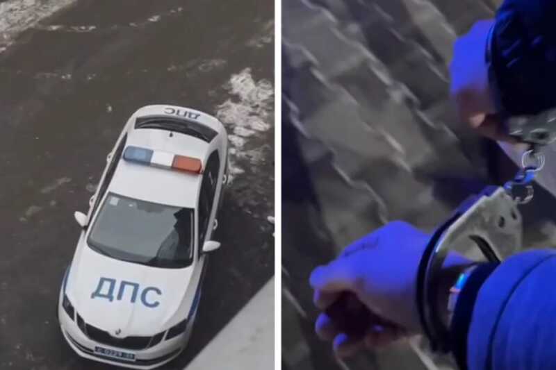 В Красноярске фотографа задержали на двое суток за дрифт на Театральной площади