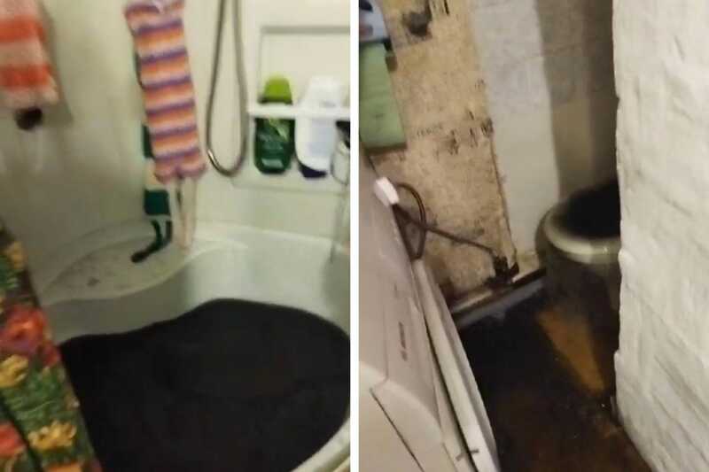 Дома красноярцев в Николаевке затопило фекалиями из-за забитой канализации