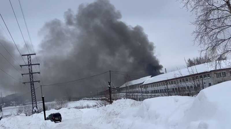 Крупный пожар произошел в колонии в Пермском крае