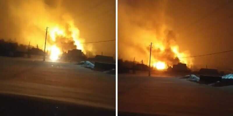 В Пермском крае произошёл мощный взрыв на газопроводе