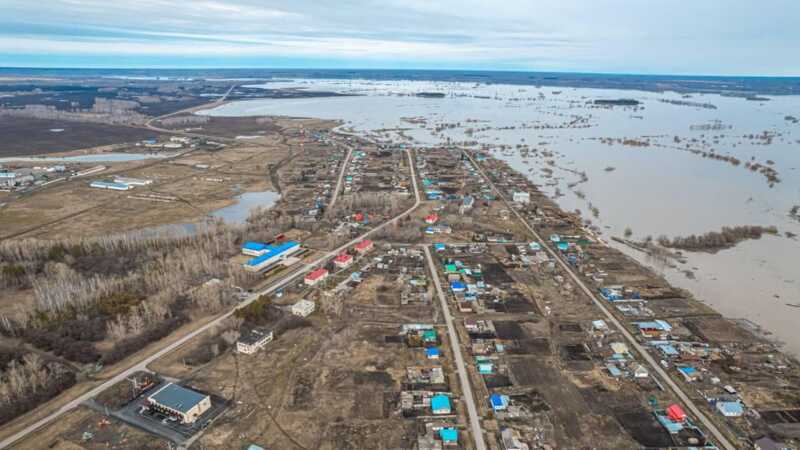В Тюменской области река Ишим достигла исторически высокого уровня воды