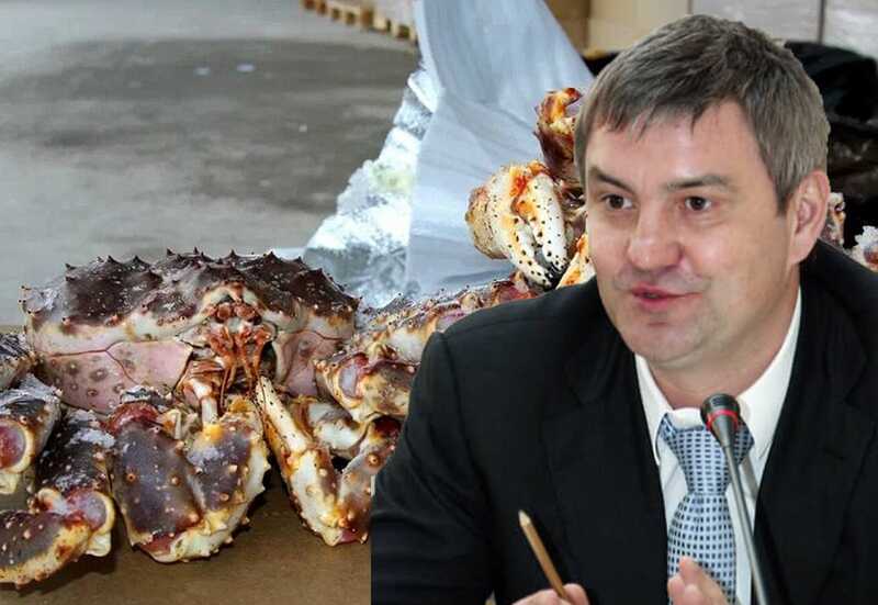Из Дремлюги выпал краб