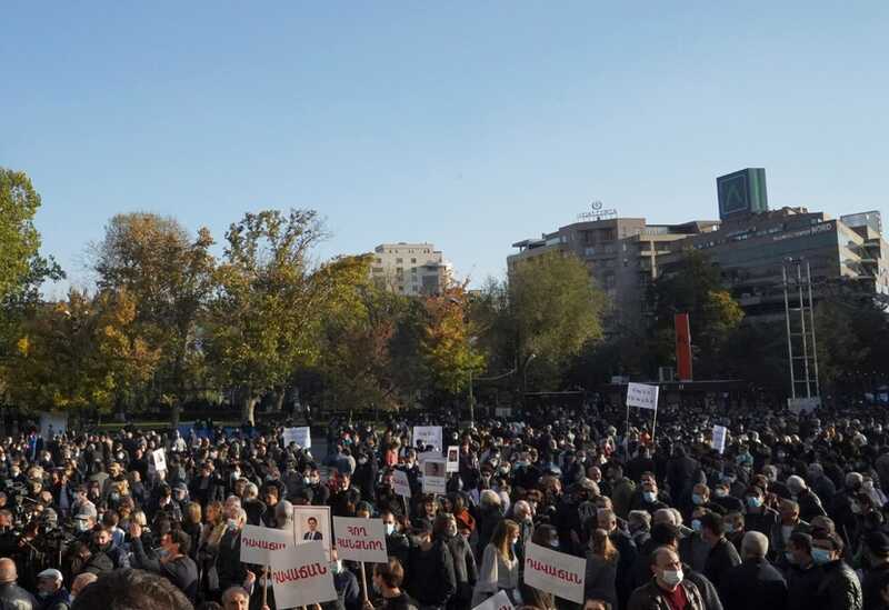 В Ереване идут протесты против процесса делимитации границы с Азербайджаном