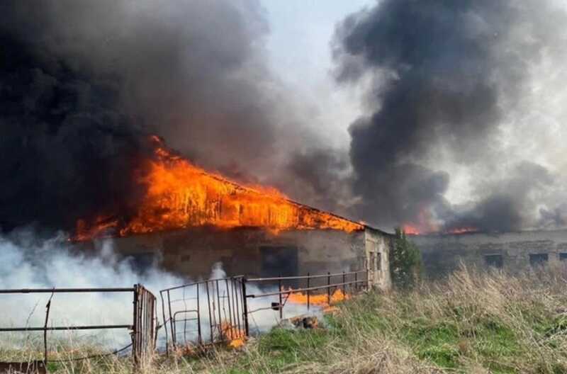 Спасатели ликвидировали пожар на дачах за доком под Уфой