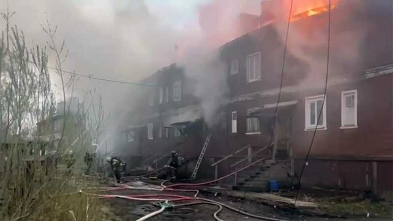 В Архангельске в результате пожара в жилом доме погиб один человек
