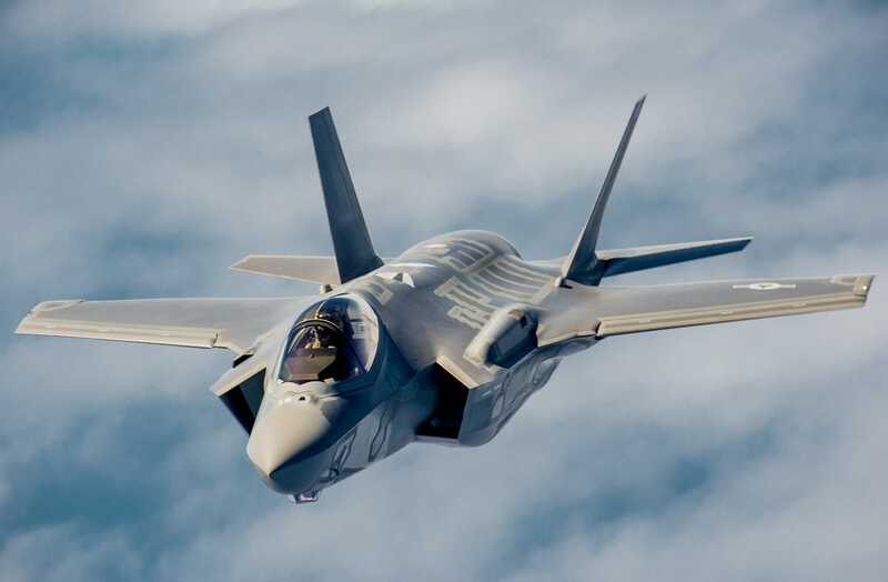 Истребитель F-35A Lightning II разбился сразу после взлета в США