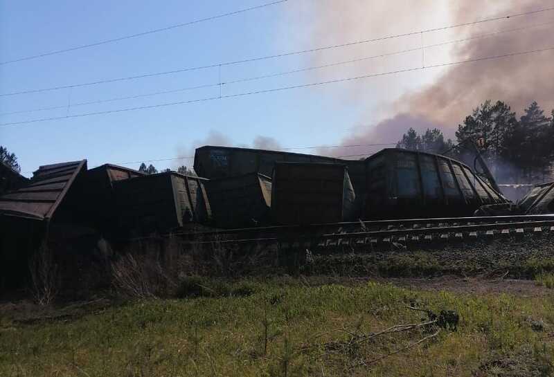В Амурской области сошли с рельсов вагоны с углем
