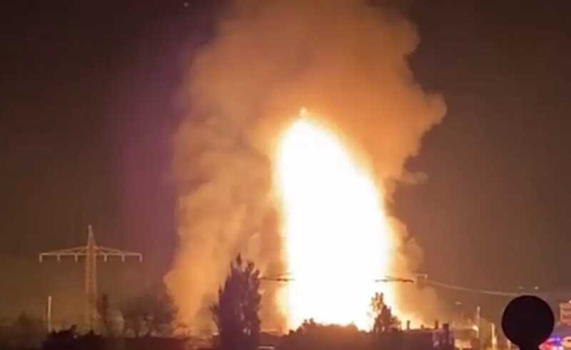Мощный взрыв на заправочной станции вызвал крупный пожар в Ереване