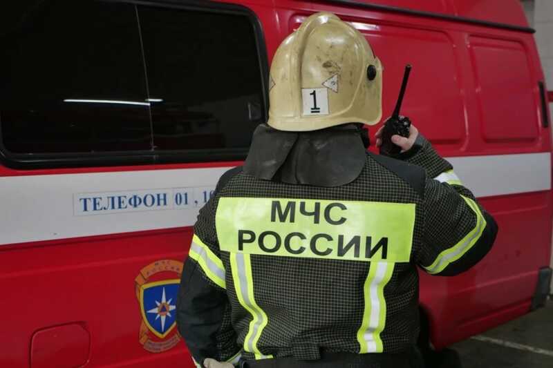 В центре Москвы произошел сильный пожар