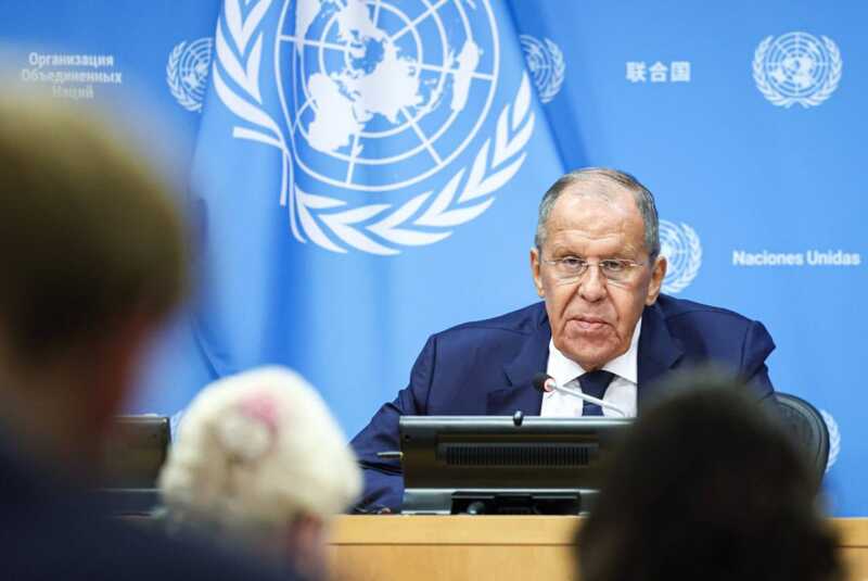 Выступление Лаврова в Нью-Йорке прервал призыв «освободить заложников»