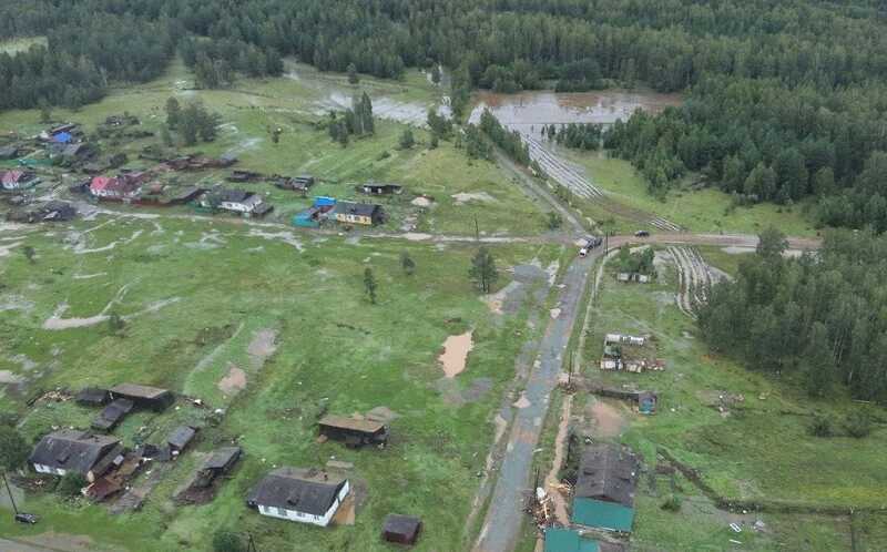 Вода ушла из затопленного поселка в Челябинской области