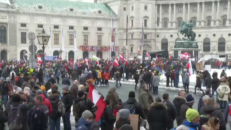 В столице Австрии прошли массовые протесты