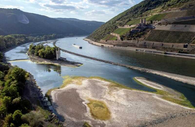 Германия переживает историческое снижение уровня воды