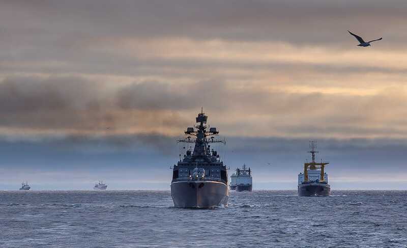 Россия отправила крупнейший морской конвой через Балтийское море с начала войны
