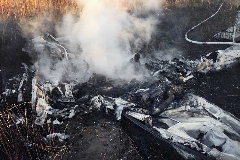 В Подмосковье в результате крушения легкомоторного самолета погибло четыре человека