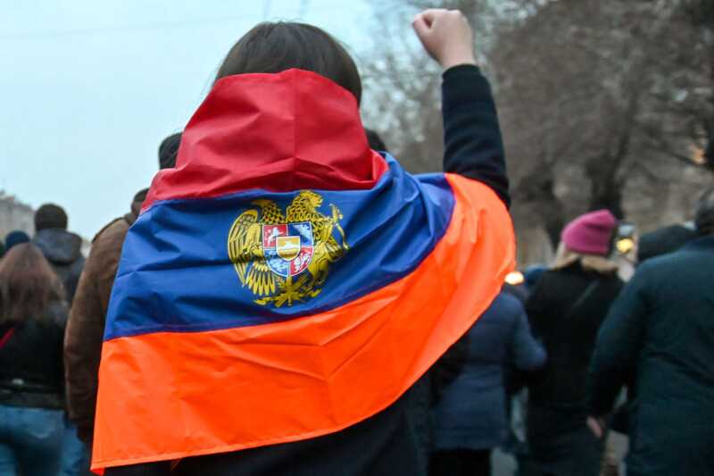 В Ереване переселенцы из Арцаха организовали акцию протеста